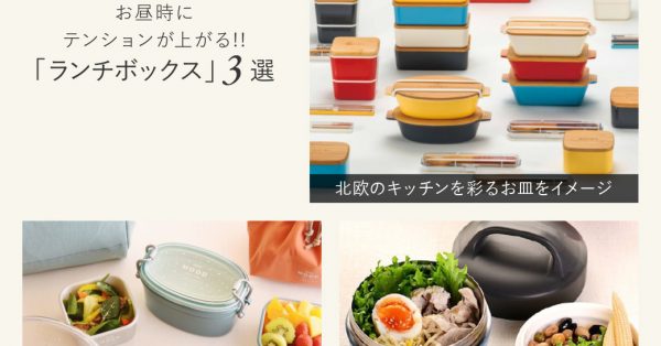 お昼時にテンションが上がる!!「ランチボックス」3選