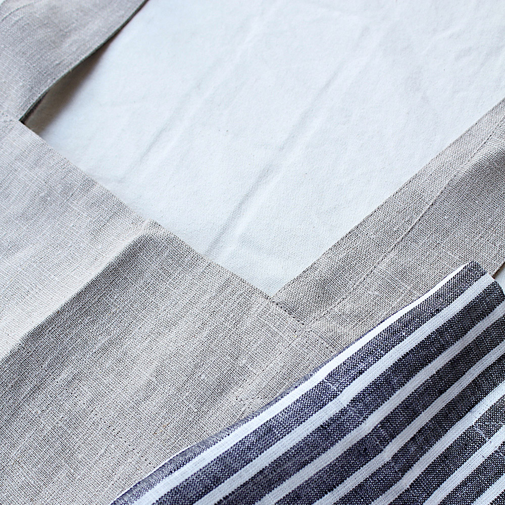 アンティーク オープンドローンワーク 大変滑らかな極細リネン スクエアクロス 廃盤】fog linen work/フォグリネンワーク/テーブルクロス