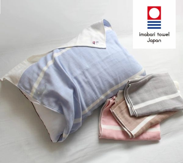 取付けカンタンで肌触りも柔らか！【トップファクトリー まくらマキコ　4重ガーゼ 巻くだけ枕カバー】