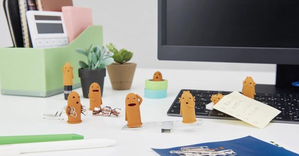 フィットして滑りにくくほっこり気分にしてくれる♪ライオン事務器 はにさっく其の弍